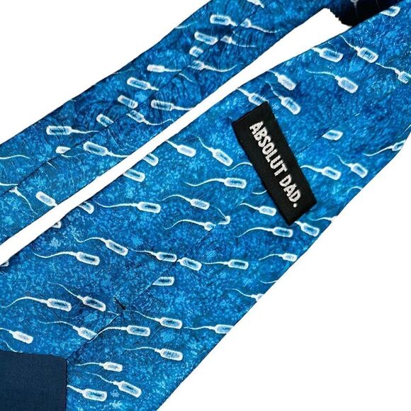 Absolut Vodka Blue Silk Tie New - Picture 5 of 6